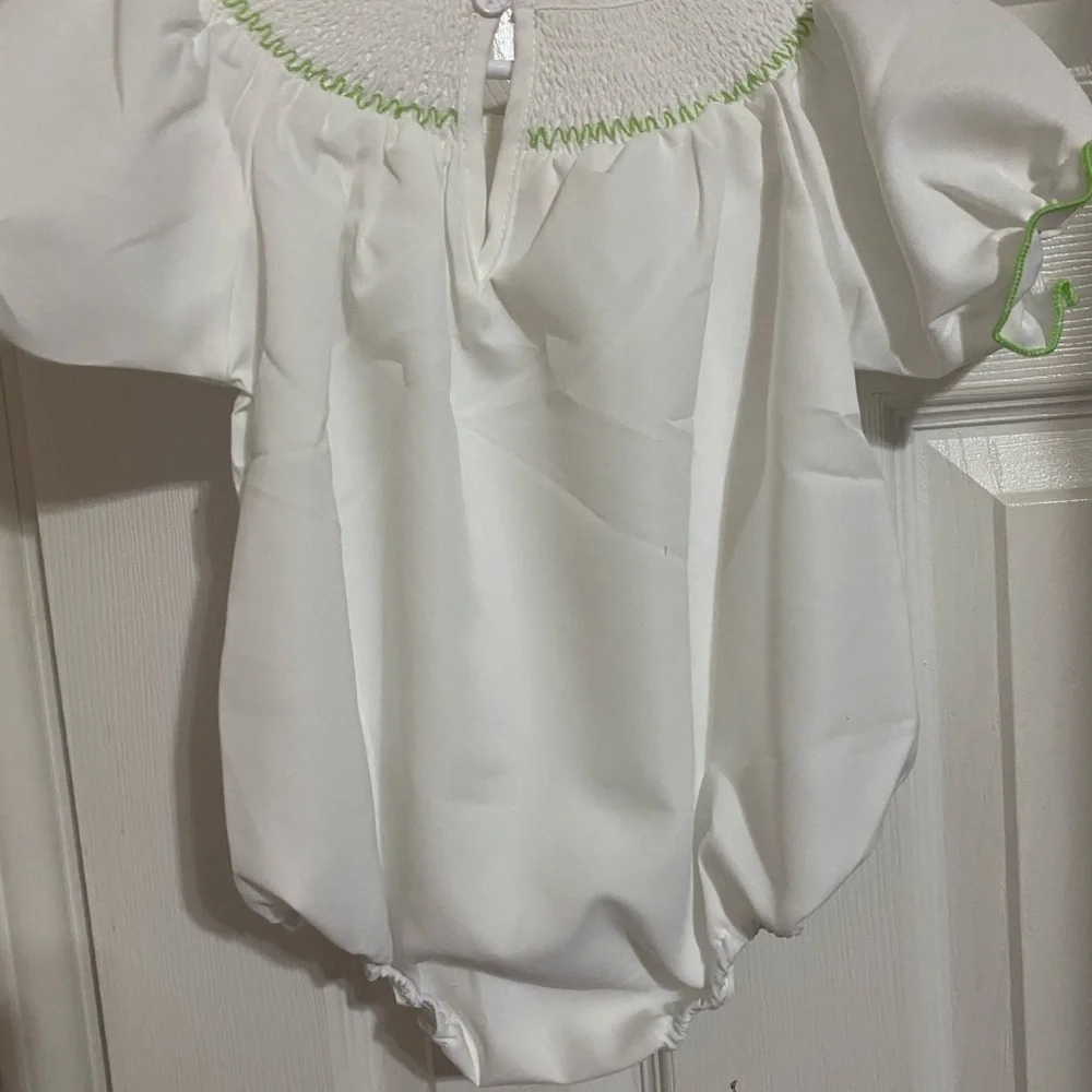 New Smocked Easter Bubble Romper